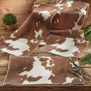 Cowhide Table Linens