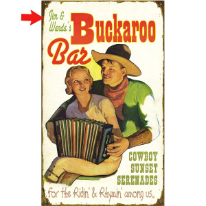 Buckaroo Bar Personalized Signs