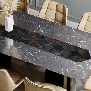 Lozenge Cowhide Table Runners