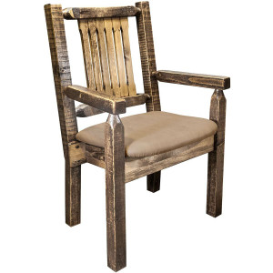 Denver Captain's Chair with Buckskin Seat