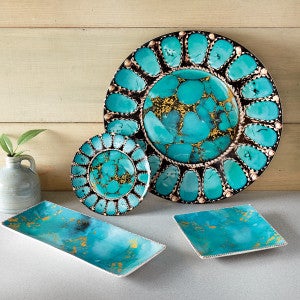 Turquoise Skyline Dinnerware Collection