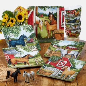 Horse Ranch Dinnerware Collection