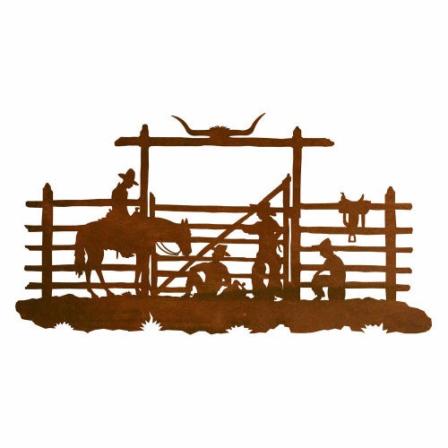 Cowboy Corral Metal Wall Art Cowboy Corral Metal Wall Art